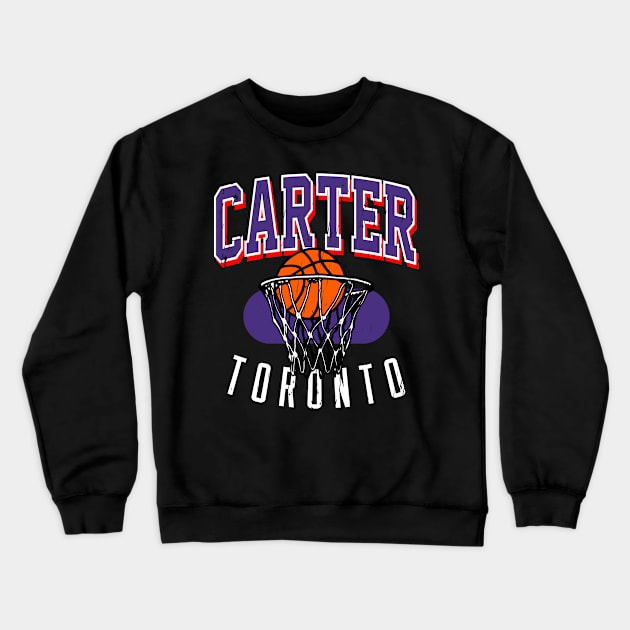 Vintage 90's Style Toronto Basketball Crewneck Sweatshirt by funandgames